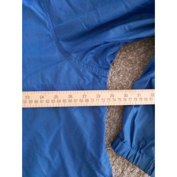 VINTAGE Eddie Bauer EB TEK Zip Hooded Jacket Adult XL Blue Rain Wind - Picture 4 of 11